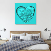 Drachenherz Leinwanddruck (Insitu (Schlafzimmer))