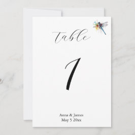 Drachenhochzeit, benutzerdefinierte Tischnummer