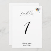 Drachenhochzeit, benutzerdefinierte Tischnummer (Vorne/Hinten)