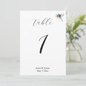 Drachenhochzeit, benutzerdefinierte Tischnummer (Stehend Vorderseite)