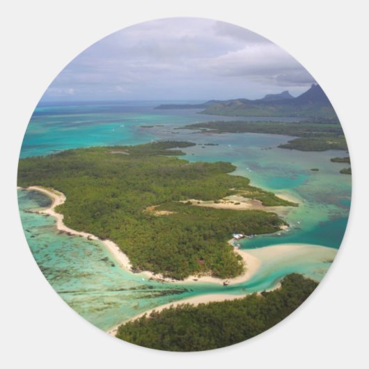 Drachenile, Mauritius Runder Aufkleber (Vorderseite)