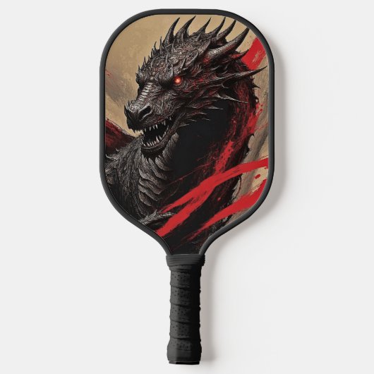 DrachenInspiriert Pickleball Schläger (Rückseite)