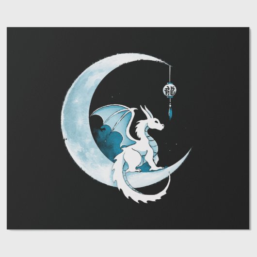 Drachenjahr Geschenkpapier (Flach)