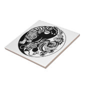 Drachenjang-Symbol Fliese (Seite)