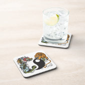 Drachenjang-Symbol Getränkeuntersetzer (Rechte Seite)