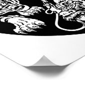 Drachenjang-Symbol Poster (Ecke)