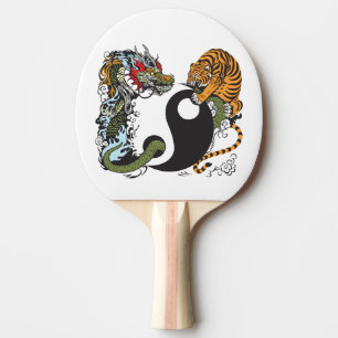 Drachenjang-Symbol Tischtennis Schläger