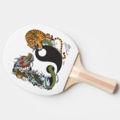 Drachenjang-Symbol Tischtennis Schläger (Seitenansicht)