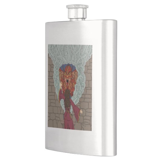 Drachenjubeln Flachmann (Links)