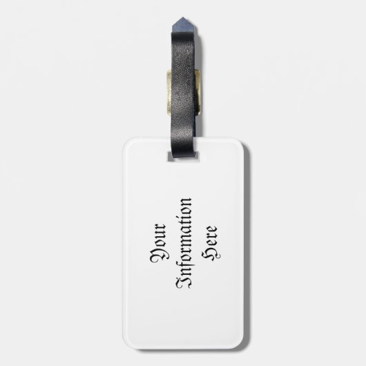 Drachenjubeln Gepäckanhänger (Rückseite vertikal)