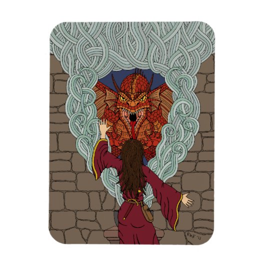 Drachenjubeln Magnet (Vertikal)