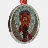 Drachenjubeln Ornament Aus Metall (Rechts)