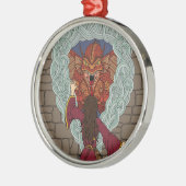 Drachenjubeln Ornament Aus Metall (Links)