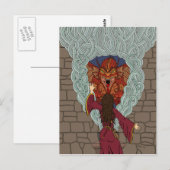 Drachenjubeln Postkarte (Vorne/Hinten)