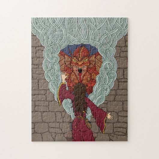 Drachenjubeln Puzzle (Vertikal)