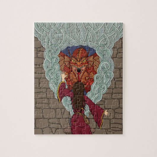 Drachenjubeln Puzzle (Vertikal)