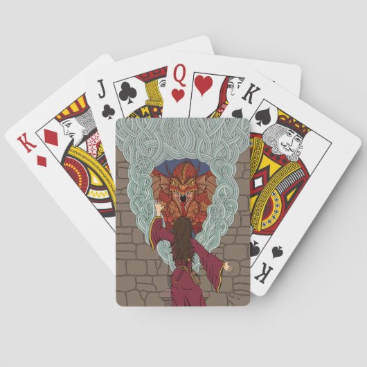Drachenjubeln Spielkarten (Rückseite)