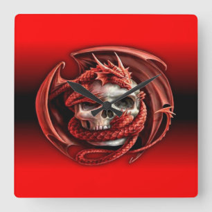 Drachenkäfer Quadratische Wanduhr