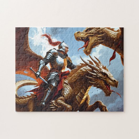 Drachenkampf Puzzle (Horizontal)