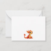 Drachenkarte für Mama. Mitteilungskarte (Rückseite)