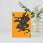Drachenkarte Postkarte (Stehend Vorderseite)