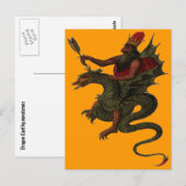 Drachenkarte Postkarte (Vorne/Hinten)