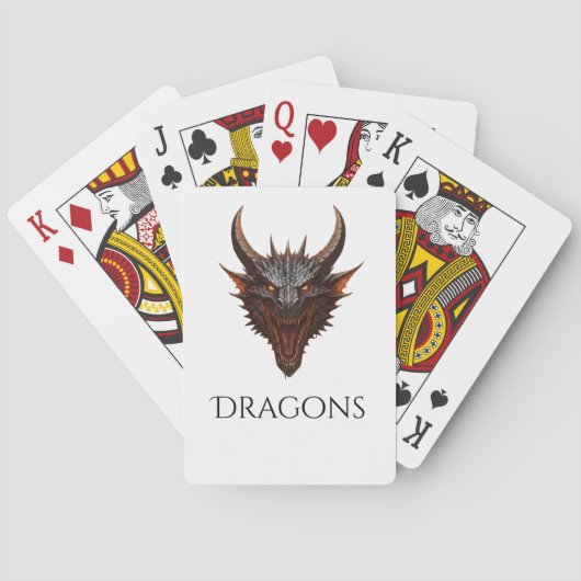 Drachenkarten Spielkarten (Rückseite)