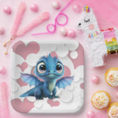 Drachenkartonteller Pappteller (Party)