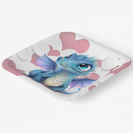 Drachenkartonteller Pappteller (Gewinkelt)