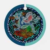 Drachenkekse Ornament Aus Metall (Rückseite)