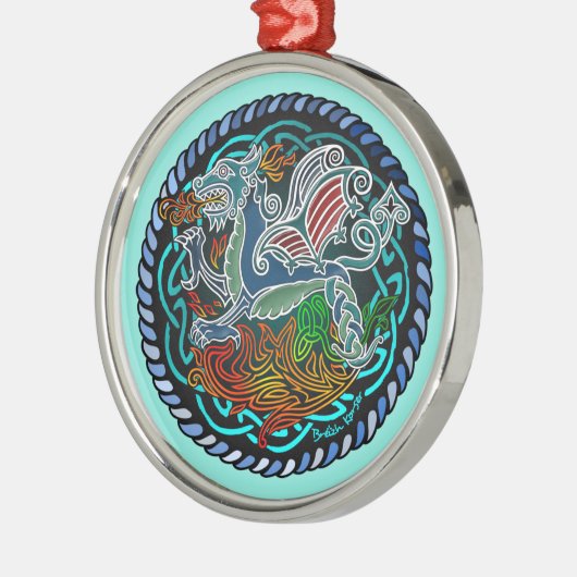 Drachenkekse Ornament Aus Metall (Links)