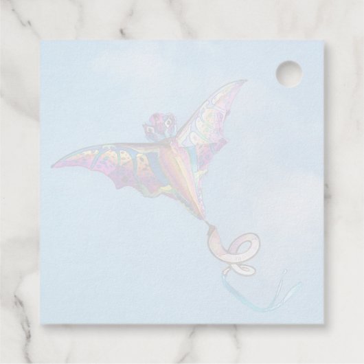 Drachenkite Geschenkanhänger (Rückseite)