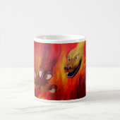 Drachenklatsche - Roter Drache Kaffeetasse (Mittel)