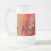 Drachenklatsche - Roter Drache Mattglas Bierglas (Links)