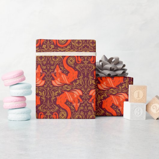 Drachenklee Geschenkpapier (Babyparty)