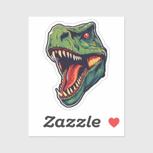 Drachenkopf Aufkleber (Blatt)