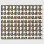 Drachenkopf Geschenkpapier (Flach)