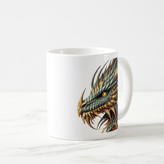 Drachenkopf Kaffeetasse (VorderseiteRechts)