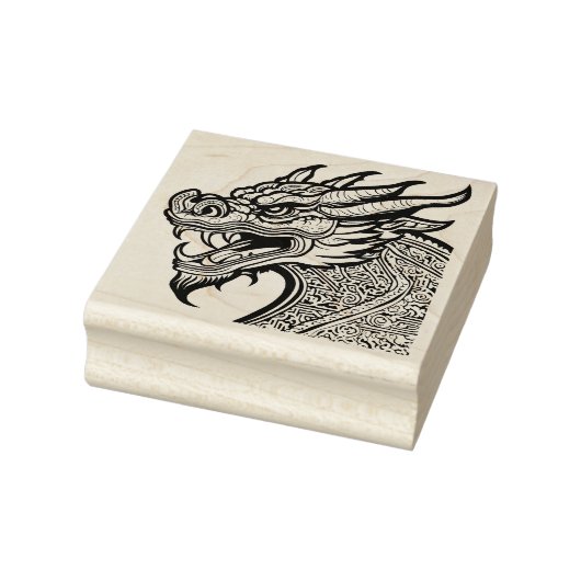 Drachenkopf-Kunststempel Gummistempel (Stempel)