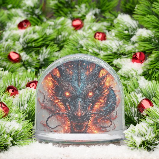 Drachenkopf mit scharfen Augen Schneekugeln (Weihnachten)