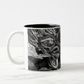 Drachenkopf zweifarbige Tasse (Links)
