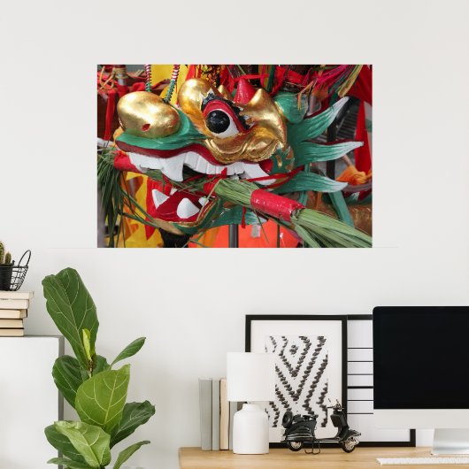 Drachenkopfstück Poster (Heimbüro)