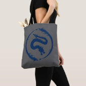 Drachenkreis in dunklem Dunkelblau Tasche (Von Nahem)