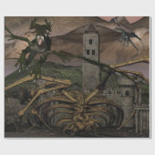 Drachenkrieg Geschenkpapier (Flach)