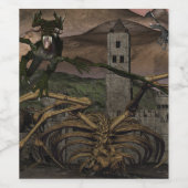 Drachenkrieg Weinetikett (Einzelnes Label)