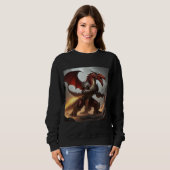 Drachenkrieger rot sweatshirt (Vorne ganz)