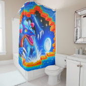 Drachenkunst Duschvorhang (Beispiel)