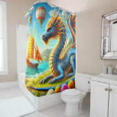 Drachenkunst Duschvorhang (Beispiel)