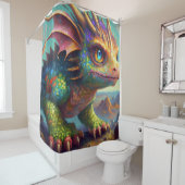 Drachenkunst Duschvorhang (Beispiel)