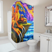 Drachenkunst Duschvorhang (Beispiel)